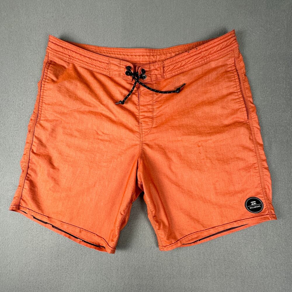 Billabong Boardshorts Mens 36 Orange Swim Surf Shorts
